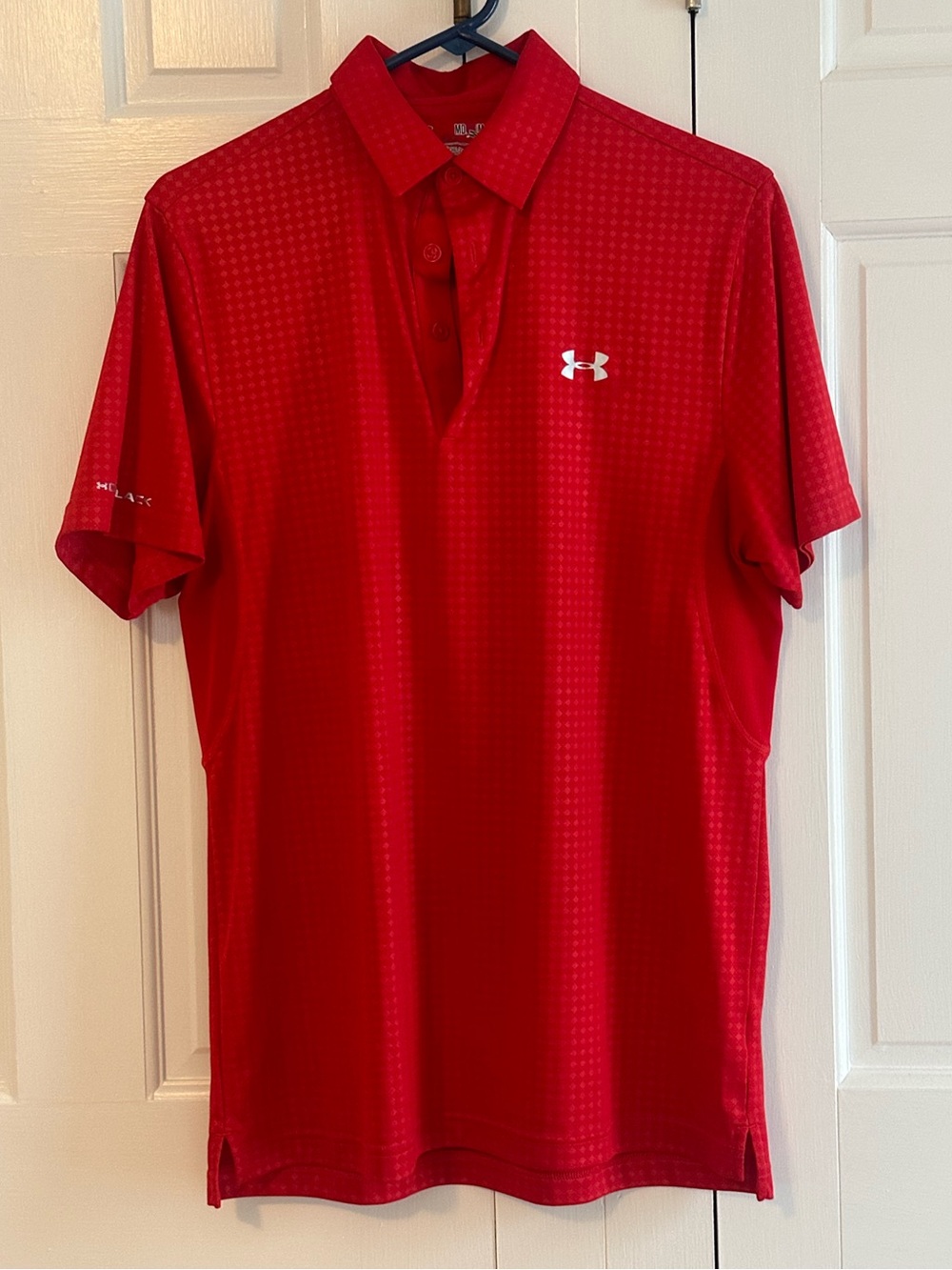 Under Armour Red Short Sleeve Tech Polo